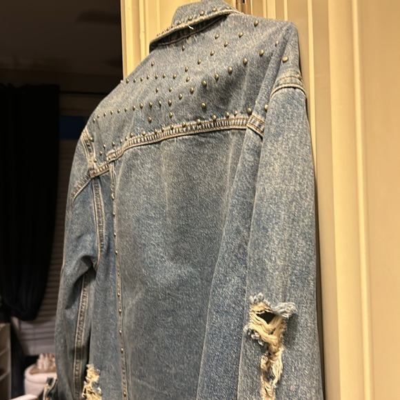 Free People studded jean jacket - Picture 4 of 5